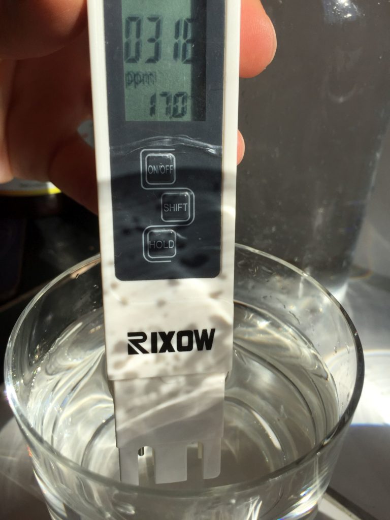 Messung von sauberem Trinkwasser