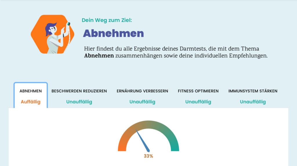 Stuhlbefund zum Thema Darmbakterien abnehmen